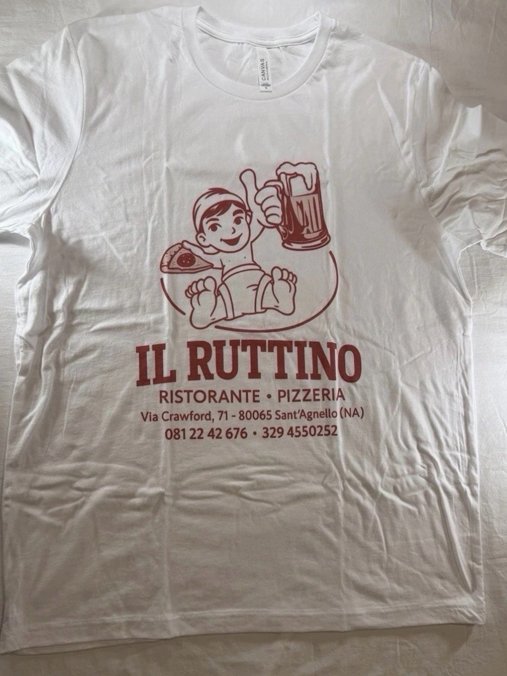 Sorrento Italy Pizza T-Shirt - Medium (NWT)